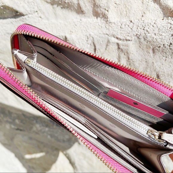 Kate Spade Margaux Zip Around Wallet Peach - Picture 7 of 8